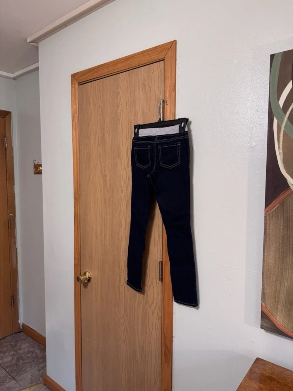 Cat & Jack NWT Size 8 Dark Wash Pull-On Skinny Leg Jeans w/Knit Waist